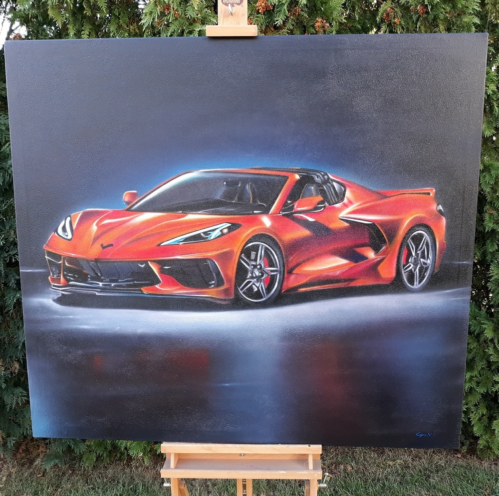 Corvette 2020 c8 original painting